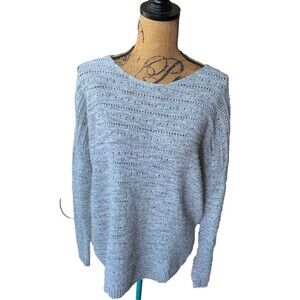 Leo And Nicole Womens Gray Knit pullover Sweater XL Long Sleeve